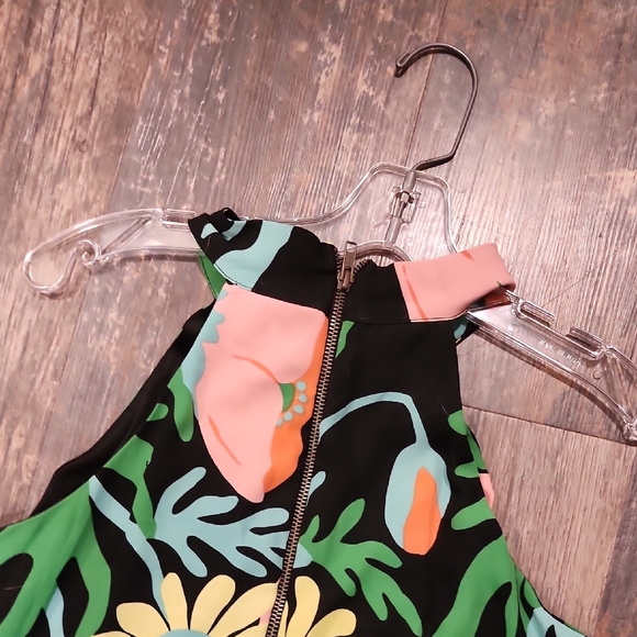 Judith March Black Dress with Floral Print - Picture 7 of 8